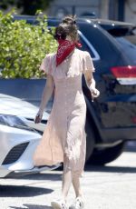DAKOTA JOHNSON Wearing Bandana Mask Out in Los Angeles 06/11/2020
