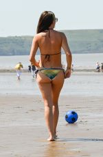 DANIELLE LLOYD in Bikini at Weston Supermare Beach 06/25/2020