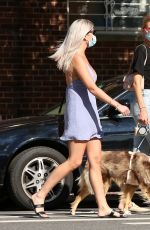 DAPHNE GROENEVELD Out with Her Dog in New York 06/24/2020