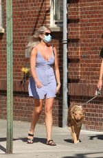 DAPHNE GROENEVELD Out with Her Dog in New York 06/24/2020