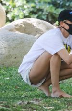 DIANE KRUGER at a Park in Beverly Hills 06/14/2020