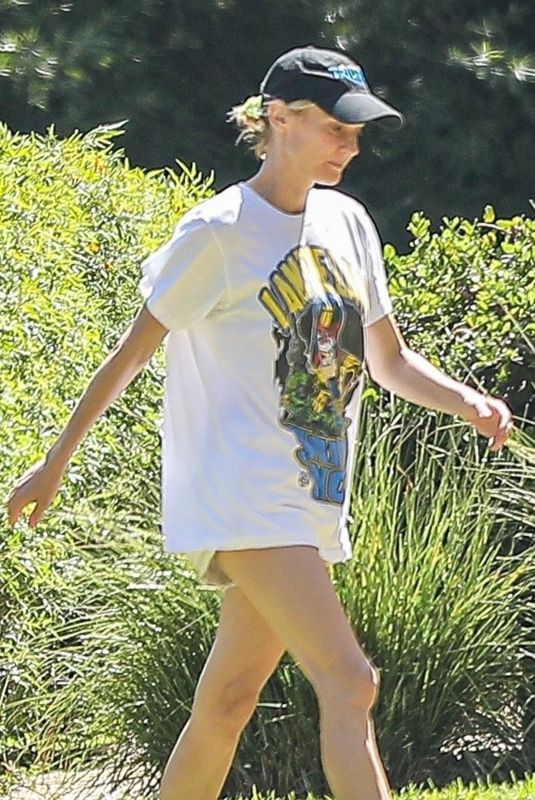 DIANE KRUGER at a Park in Beverly Hills 06/14/2020