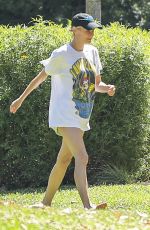 DIANE KRUGER at a Park in Beverly Hills 06/14/2020