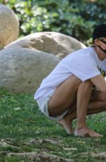DIANE KRUGER at a Park in Beverly Hills 06/14/2020