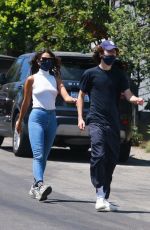 EIZA GONZALEZ and Timothee Chalamet Out Hiking in Los Angeles 06/28/2020