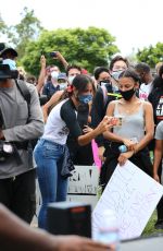 EIZA GONZALEZ at a Protest in Los Angeles 06/06/2020