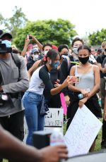 EIZA GONZALEZ at a Protest in Los Angeles 06/06/2020