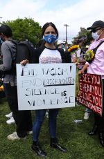 EIZA GONZALEZ at a Protest in Los Angeles 06/06/2020