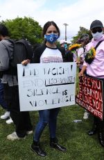 EIZA GONZALEZ at a Protest in Los Angeles 06/06/2020