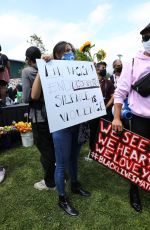 EIZA GONZALEZ at a Protest in Los Angeles 06/06/2020