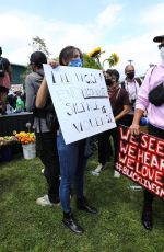 EIZA GONZALEZ at a Protest in Los Angeles 06/06/2020