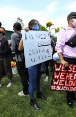 EIZA GONZALEZ at a Protest in Los Angeles 06/06/2020