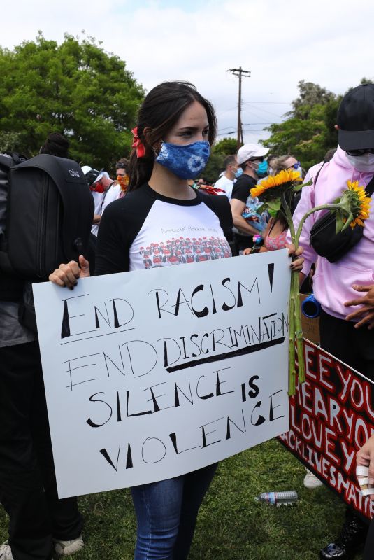 EIZA GONZALEZ at a Protest in Los Angeles 06/06/2020