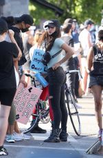 EIZA GONZALEZ at a Protest in West Hollywood 06/09/2020