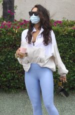 EIZA GONZALEZ in Tight Wearing a Mask Out in Los Angeles 06/17/2020