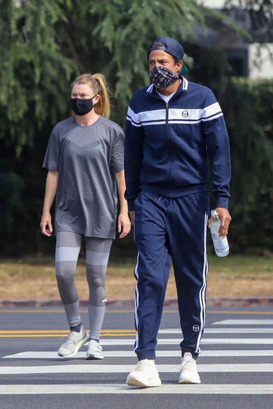 ELLEN POMPEO and Chris Ivery Out Hiking at Griffith Park in Los Feliz 06/23/2020