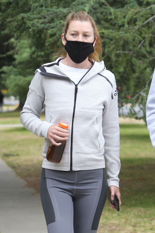 ELLEN POMPEO Out Hiking in Los Feliz 06/16/2020