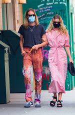 ELSA HOSK and Tom Daly Wearing Masks Out in New York 06/10/2020