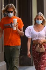 ELSA HOSK Wearing a Mask Out in New York 06/23/2020