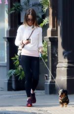 EMILIA CLARKE Out with Her Dog at a Park in London 06/23/2020