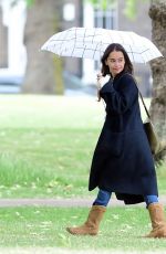 EMILIA CLARKE Out with Her Dog in London 06/06/2020