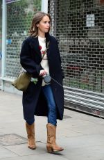 EMILIA CLARKE Out with Her Dog in London 06/06/2020