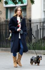 EMILIA CLARKE Out with Her Dog in London 06/06/2020