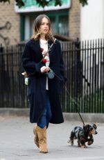 EMILIA CLARKE Out with Her Dog in London 06/06/2020