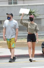 EMILY RATAJKOWSKI at Black Lives Matter Protest in Los Angeles 06/02/2020
