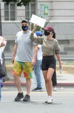 EMILY RATAJKOWSKI at Black Lives Matter Protest in Los Angeles 06/02/2020