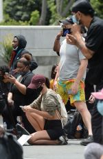 EMILY RATAJKOWSKI at Black Lives Matter Protest in Los Angeles 06/02/2020