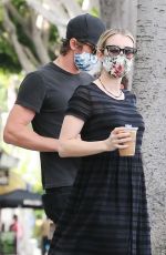 EMMA ROBERTA and Garrett Hedlund at Larchmont Village in Los Angeles 06/06/2020