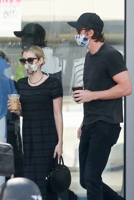 EMMA ROBERTA and Garrett Hedlund at Larchmont Village in Los Angeles 06/06/2020