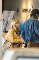 EMMA ROBERTS and Garrett Hedlund at LAX Airport in Los Angeles 06/26/2020