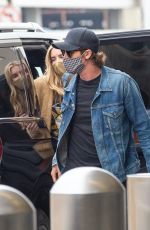 EMMA ROBERTS and Garrett Hedlund at LAX Airport in Los Angeles 06/26/2020
