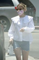 EMMA ROBERTS in Denim Shorts Out in Los Angeles 06/12/2020