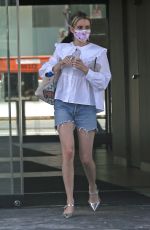 EMMA ROBERTS in Denim Shorts Out in Los Angeles 06/12/2020