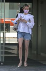 EMMA ROBERTS in Denim Shorts Out in Los Angeles 06/12/2020