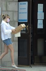 EMMA ROBERTS in Denim Shorts Out in Los Angeles 06/12/2020