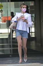 EMMA ROBERTS in Denim Shorts Out in Los Angeles 06/12/2020