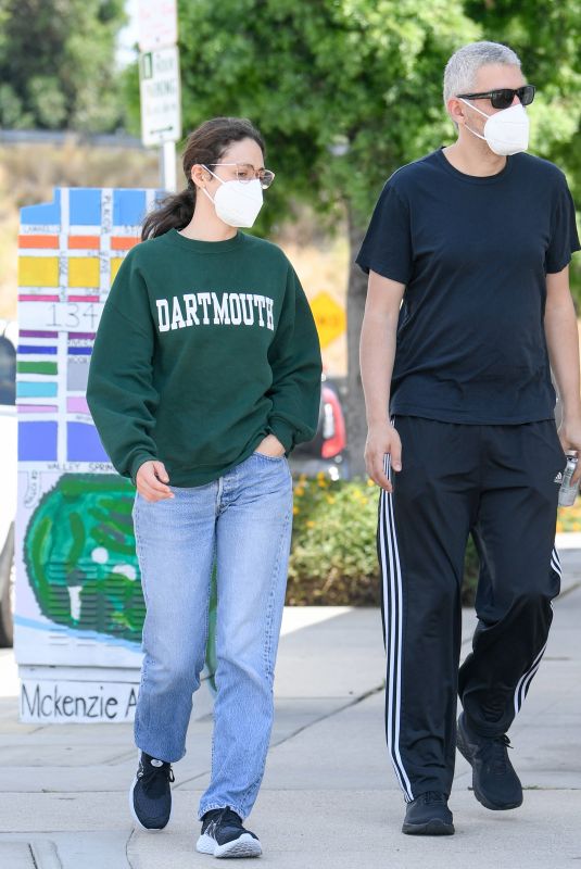 EMMY ROSSUM and Sam Esmail Out in Toluca Lake 05/31/2020