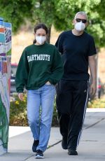 EMMY ROSSUM and Sam Esmail Out in Toluca Lake 05/31/2020