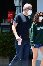 EMMYROSSUM in Denim Shorts Out for Coffee in West Hollwood 06/14/2020