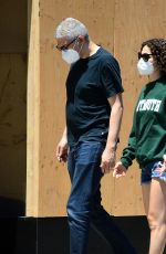 EMMYROSSUM in Denim Shorts Out for Coffee in West Hollwood 06/14/2020