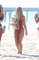 FRANCESCA FARAGO, HALEY CURETON and MADISON WYBORNY from Too Hot to Handle in Bikinis at a Beach in Los Angeles 06/26/2020