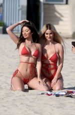 FRANCESCA FARAGO, HALEY CURETON and MADISON WYBORNY from Too Hot to Handle in Bikinis at a Beach in Los Angeles 06/26/2020