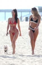 FRANCESCA FARAGO, HALEY CURETON and MADISON WYBORNY from Too Hot to Handle in Bikinis at a Beach in Los Angeles 06/26/2020