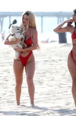 FRANCESCA FARAGO, HALEY CURETON and MADISON WYBORNY from Too Hot to Handle in Bikinis at a Beach in Los Angeles 06/26/2020