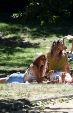 GABBY ALLEN in Bikini Sunbathing at a Park in London 06/01/2020