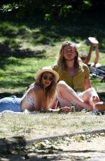 GABBY ALLEN in Bikini Sunbathing at a Park in London 06/01/2020